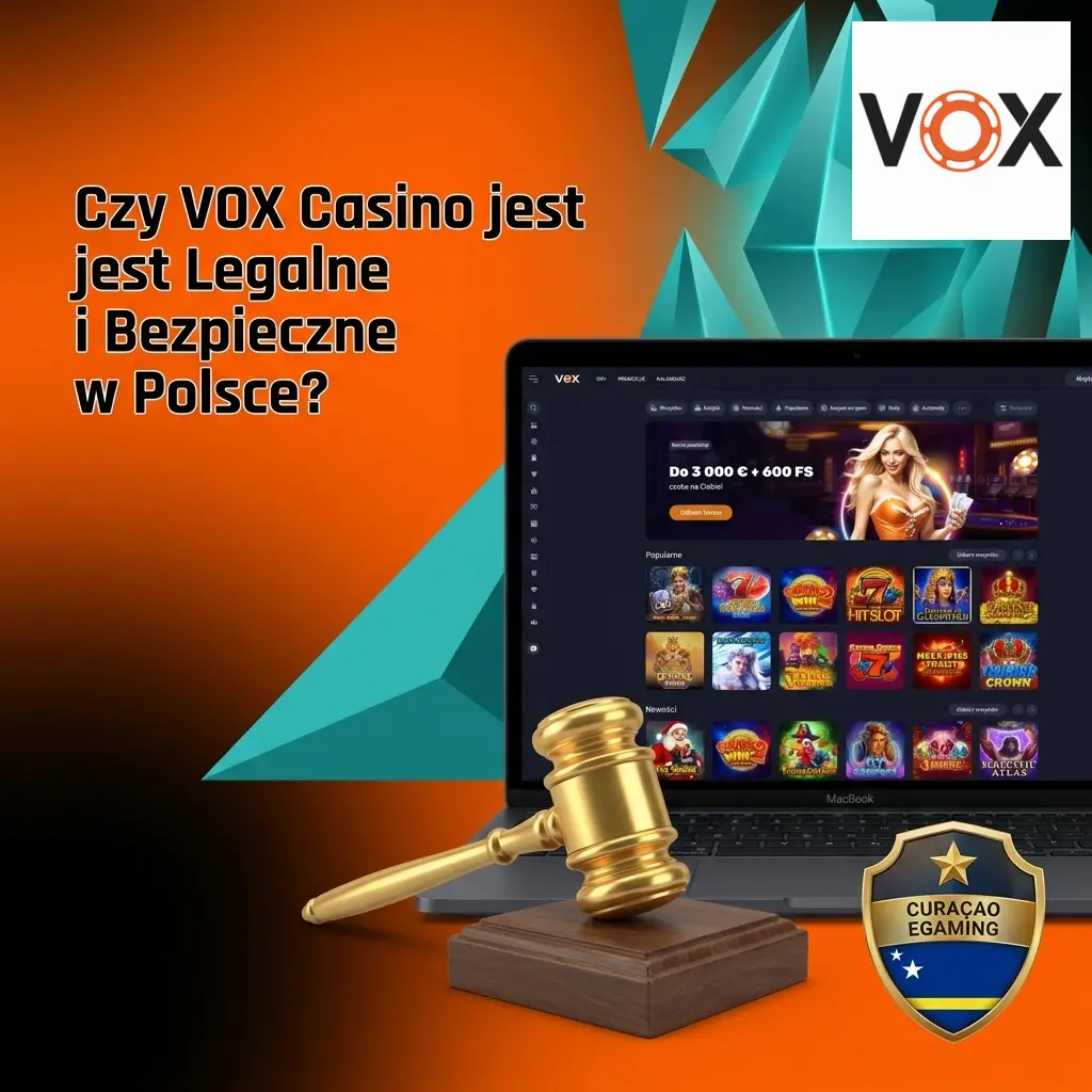 VOX Casino licencja Curaçao eGaming, szyfrowanie SSL 256-bit, ochrona danych RODO dla graczy z Polski