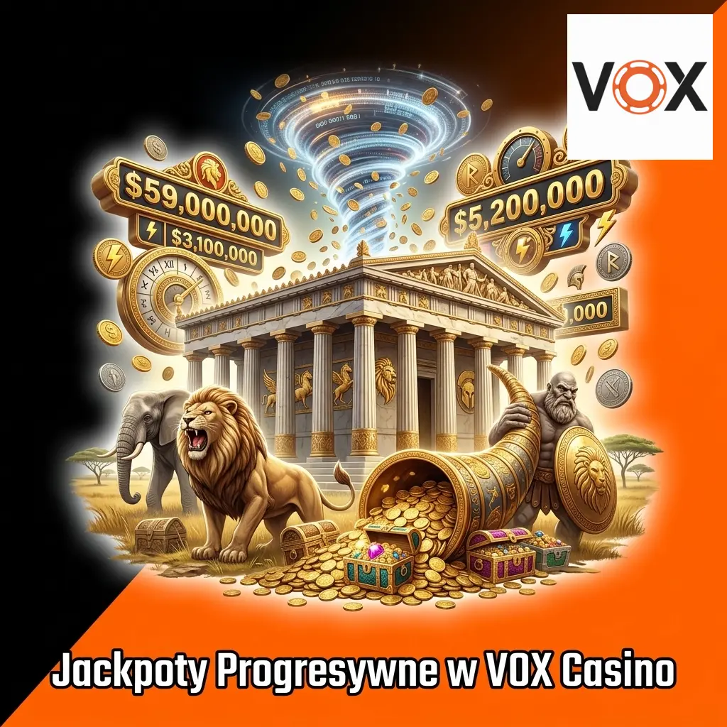 Jackpoty progresywne w VOX Casino – automaty i gry stołowe z rosnącą pulą nagród do milionów złotych
