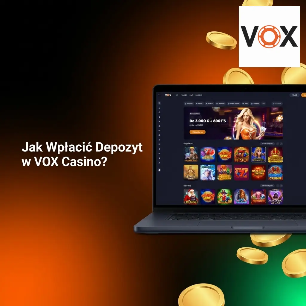 Instrukcja wpłaty depozytu w VOX Casino – krok po kroku przez kasę gracza