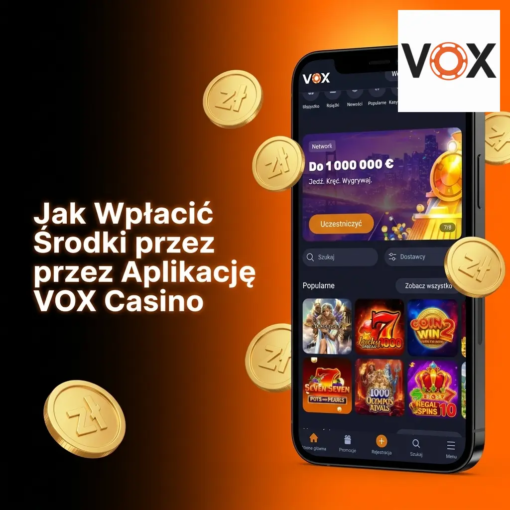 Wpłata środków w aplikacji VOX Casino – metody płatności BLIK, Visa, kryptowaluty w PLN