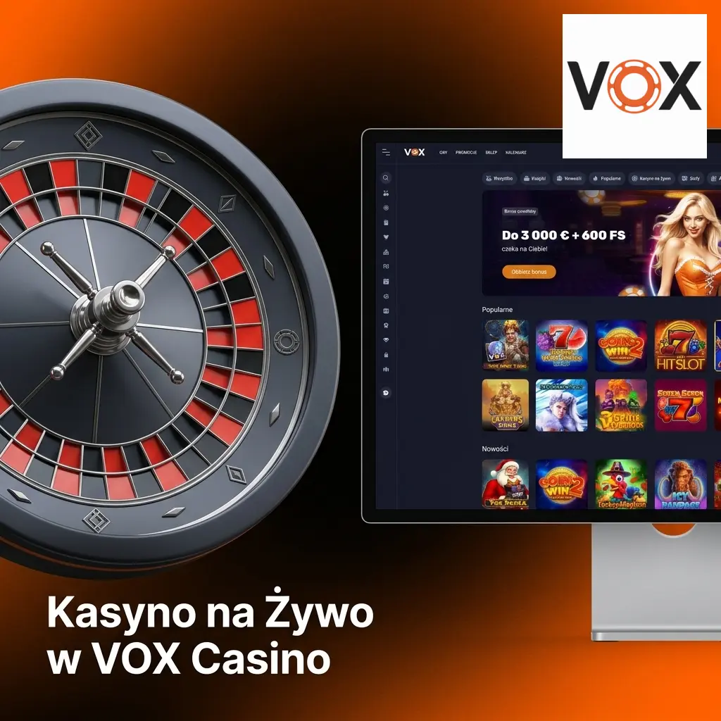 Kasyno na żywo VOX Casino z krupierami HD – ruletka, blackjack, Crazy Time i więcej gier Evolution Gaming