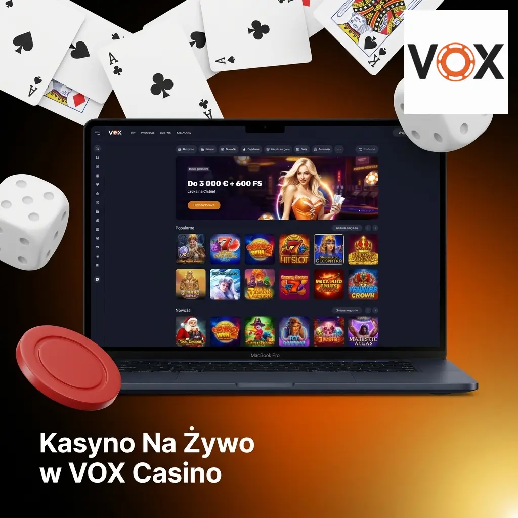 Kasyno na żywo VOX Casino – stoły z krupierami na żywo, Lightning Roulette, Crazy Time i Baccarat Ezugi