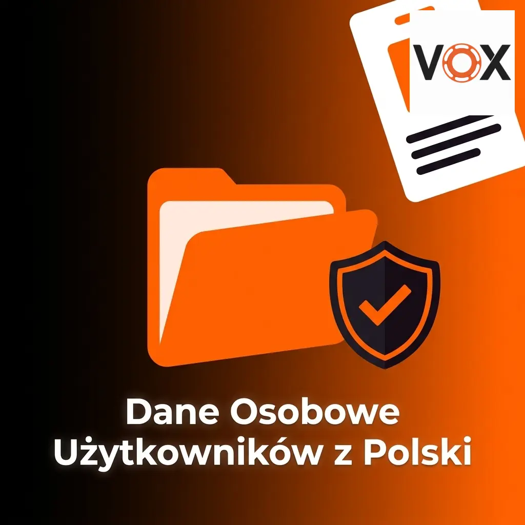 Polityka prywatności VOX Casino – kategorie danych osobowych zbieranych od użytkowników z Polski