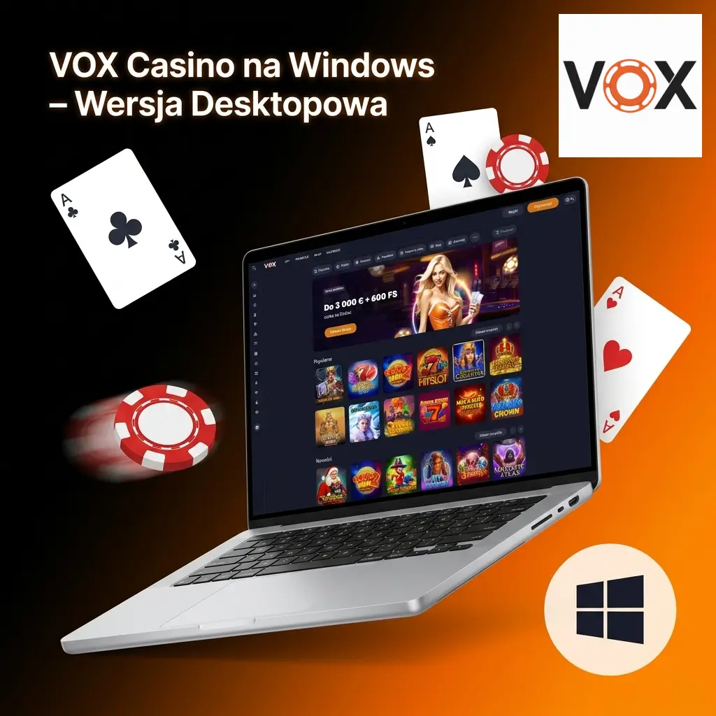 VOX Casino na Windows – graj przez przeglądarkę bez instalacji, ponad 3000 gier dostępnych online