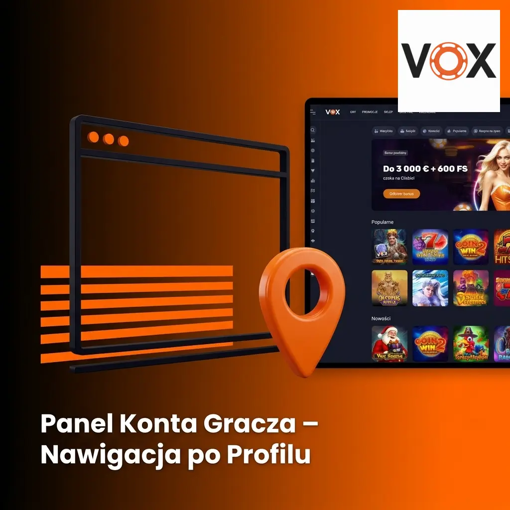 Panel konta gracza VOX Casino – zarządzanie profilem, depozytami, wypłatami i bonusami