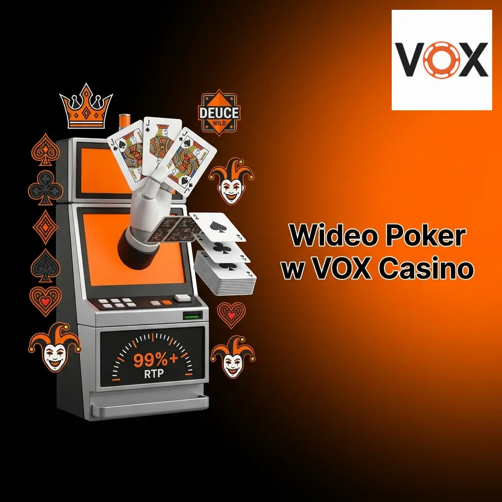 Wideo poker w VOX Casino – gry jak Jacks or Better i Deuces Wild z RTP powyżej 99%