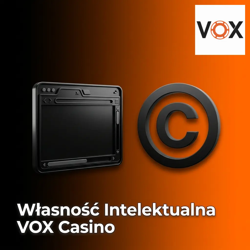 Symbol praw autorskich VOX Casino – ochrona własności intelektualnej logo i treści serwisu